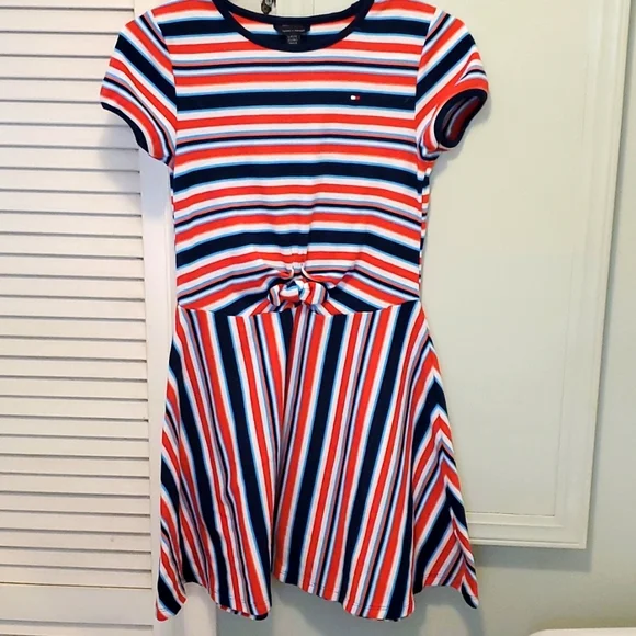 knee length dresses for ladies WOMENS' TOMMY PUFF SLEEVE KNEE LENGTH DRESS